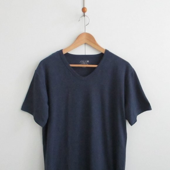 Joe's Jeans Tshirt Navy Vneck Size Large - Picture 8 of 9